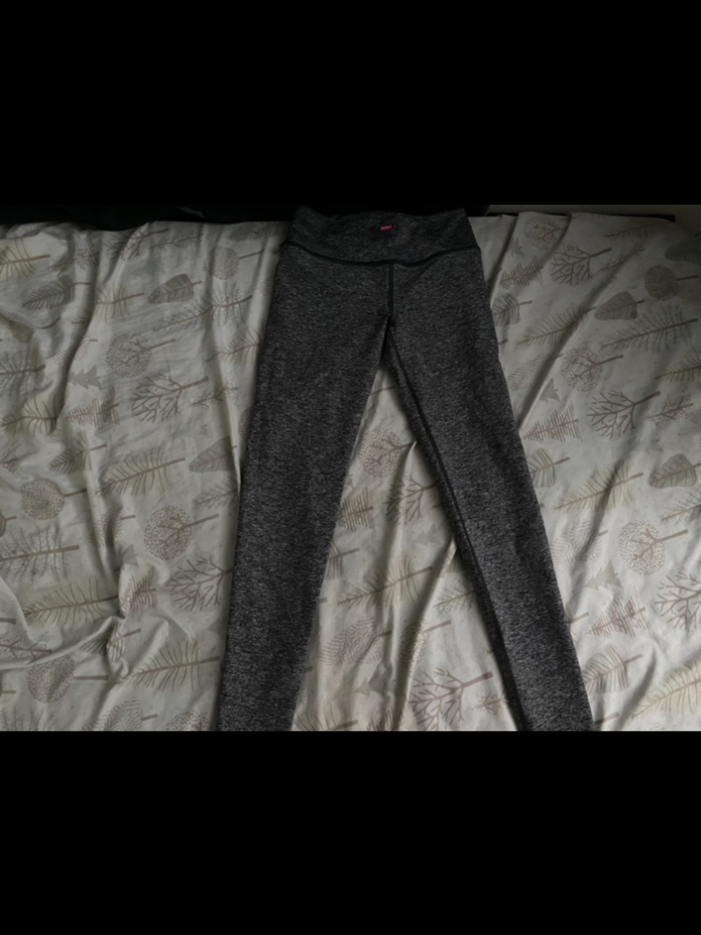 PINK Victoria's Secret Heathered Dark Gray Track Joggers - Picture 1 of 1